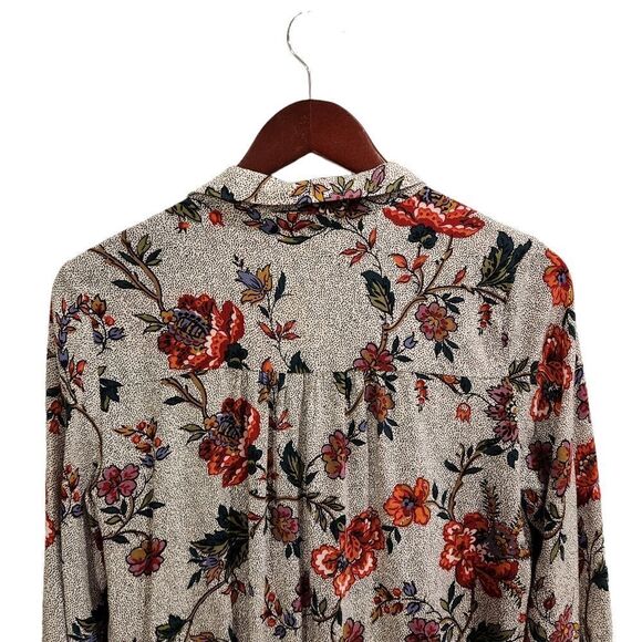 Anthropologie Maeve Janie Top Flounced Peasant Blouse Size 4 Floral - Picture 6 of 10